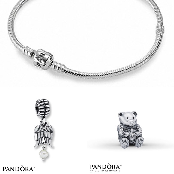 Pandora Jewelry - Pandora Bracelet and Two Pandora Charms